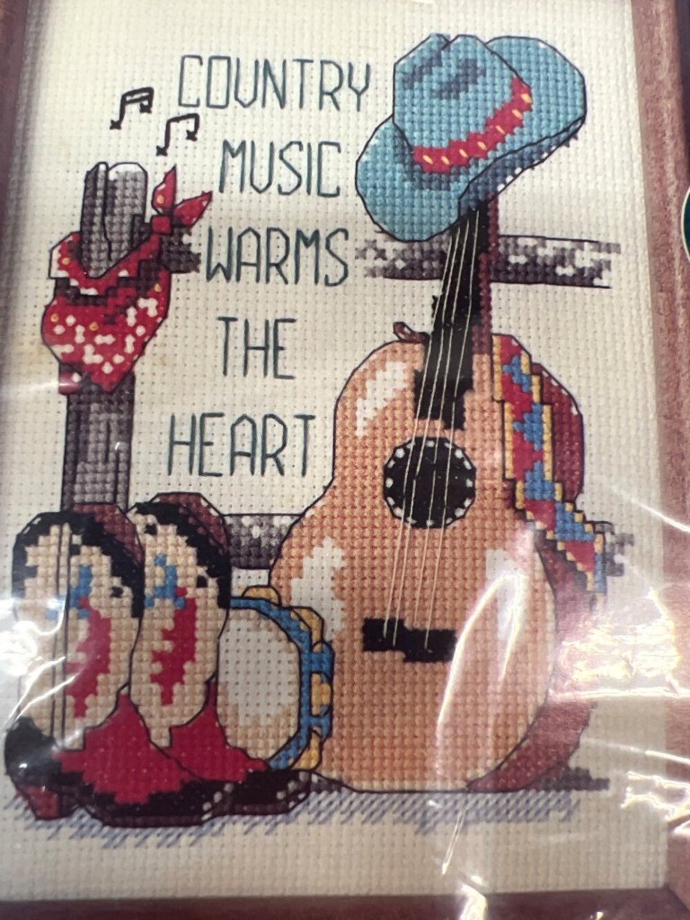 Country Music Warms The Heart Sunset Jiffy Counted Cross Stitch Kit 16591 5"x7"